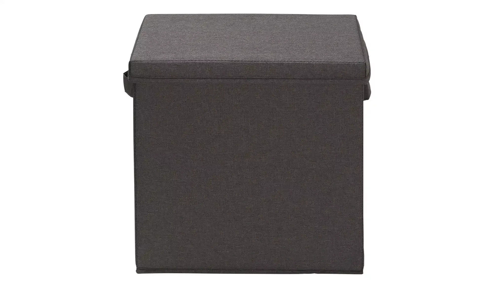 Aufbewahrungsbox mit Deckel ¦ schwarz ¦ Polyester, Karton, Karton/Papier ¦ günstig online kaufen