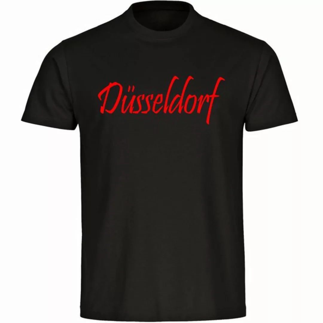 multifanshop T-Shirt Herren Düsseldorf - Schriftzug - Männer günstig online kaufen