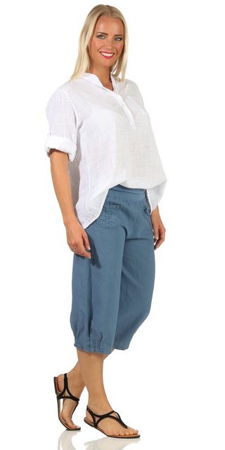 Aurela Damenmode Leinenhose Leinenhose Damen kurze Sommerhose Leinen Bermud günstig online kaufen