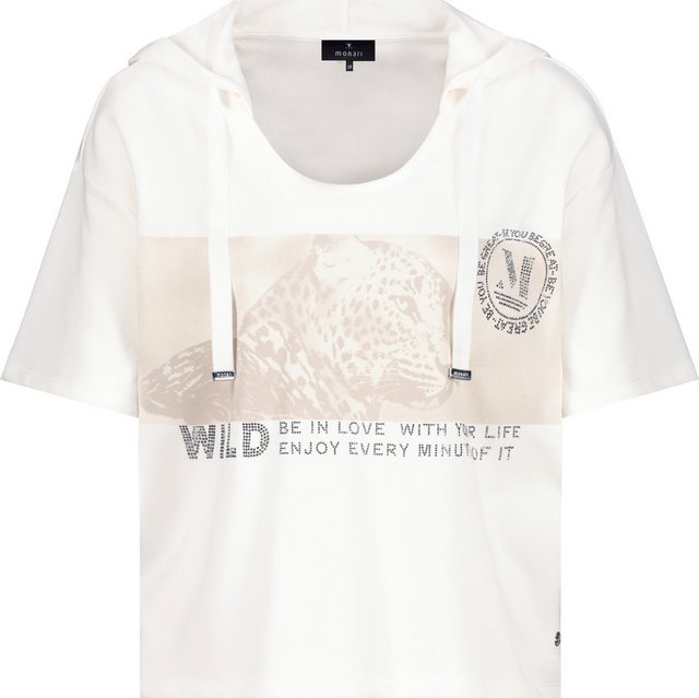 Monari Kurzarmshirt T-Shirt off-white günstig online kaufen