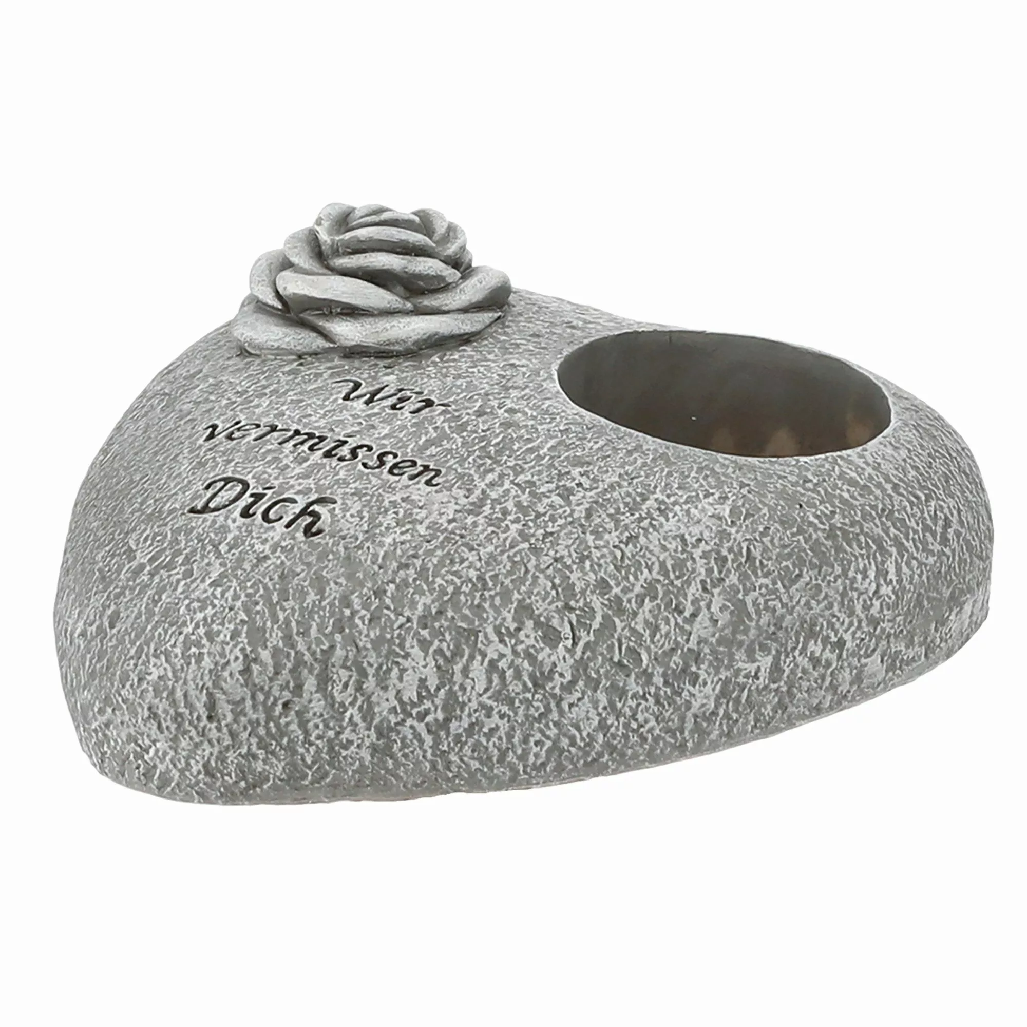 Annastore Gartenfigur Grabschmuck Herz als Grablichthalter günstig online kaufen