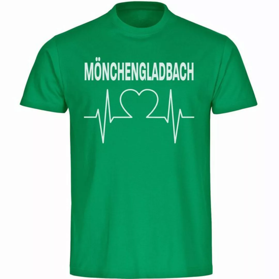 multifanshop T-Shirt Herren Mönchengladbach - Herzschlag - Männer günstig online kaufen