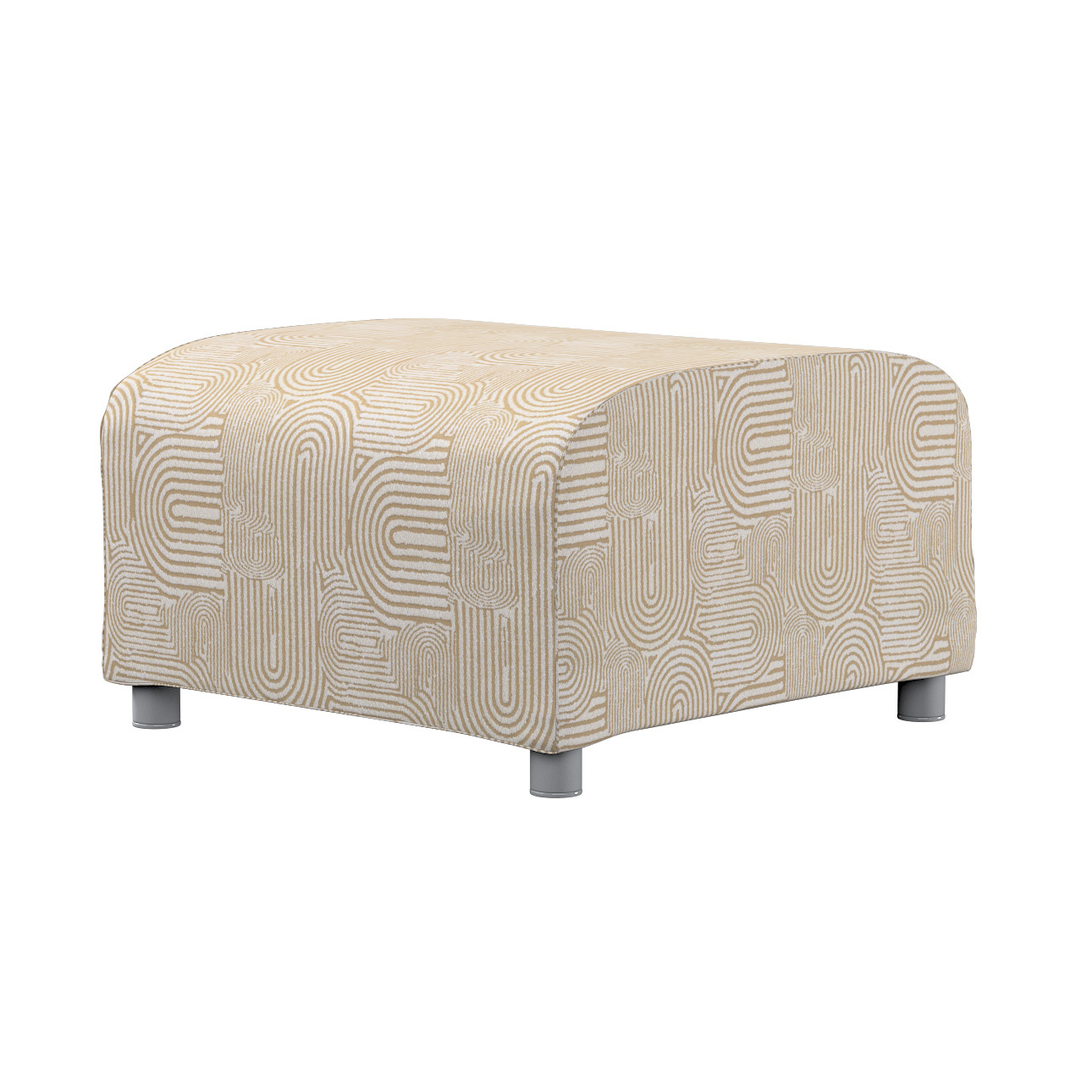 Bezug für Klippan Hocker, beige-ecru, Husse, Klippan Hocker, Cosy Home (144 günstig online kaufen