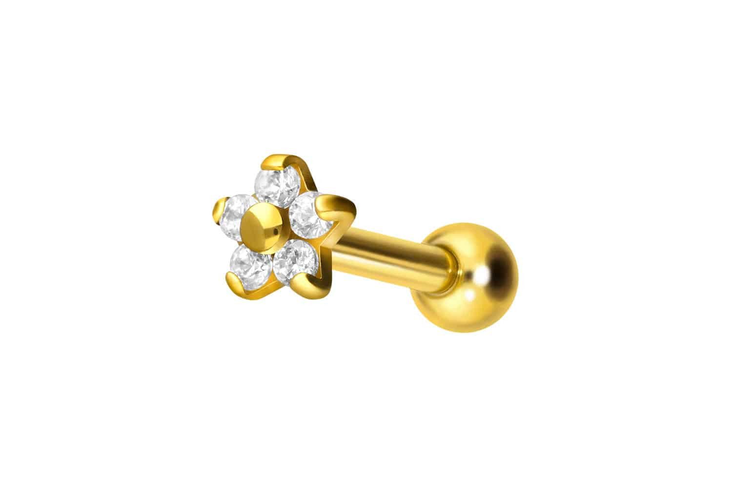 PIERCINGLINE Piercing-Set Titan Ohrpiercing mit Innengewinde günstig online kaufen
