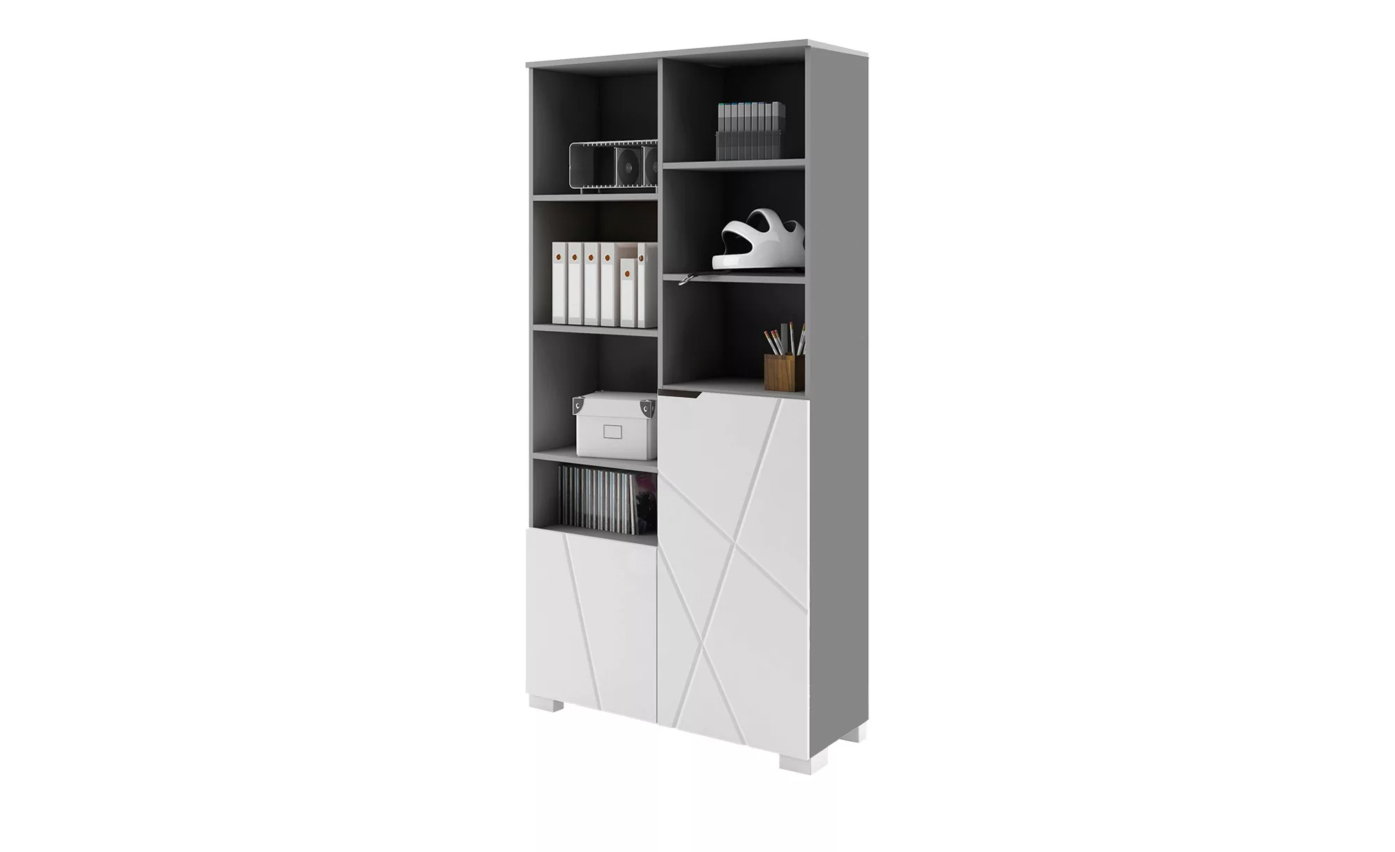 Regal  X Grey ¦ grau ¦ Maße (cm): B: 99,6 H: 200 T: 36.6 Regale > Standrega günstig online kaufen