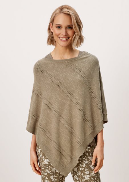 s.Oliver Poncho Poncho mit Ajourmuster günstig online kaufen