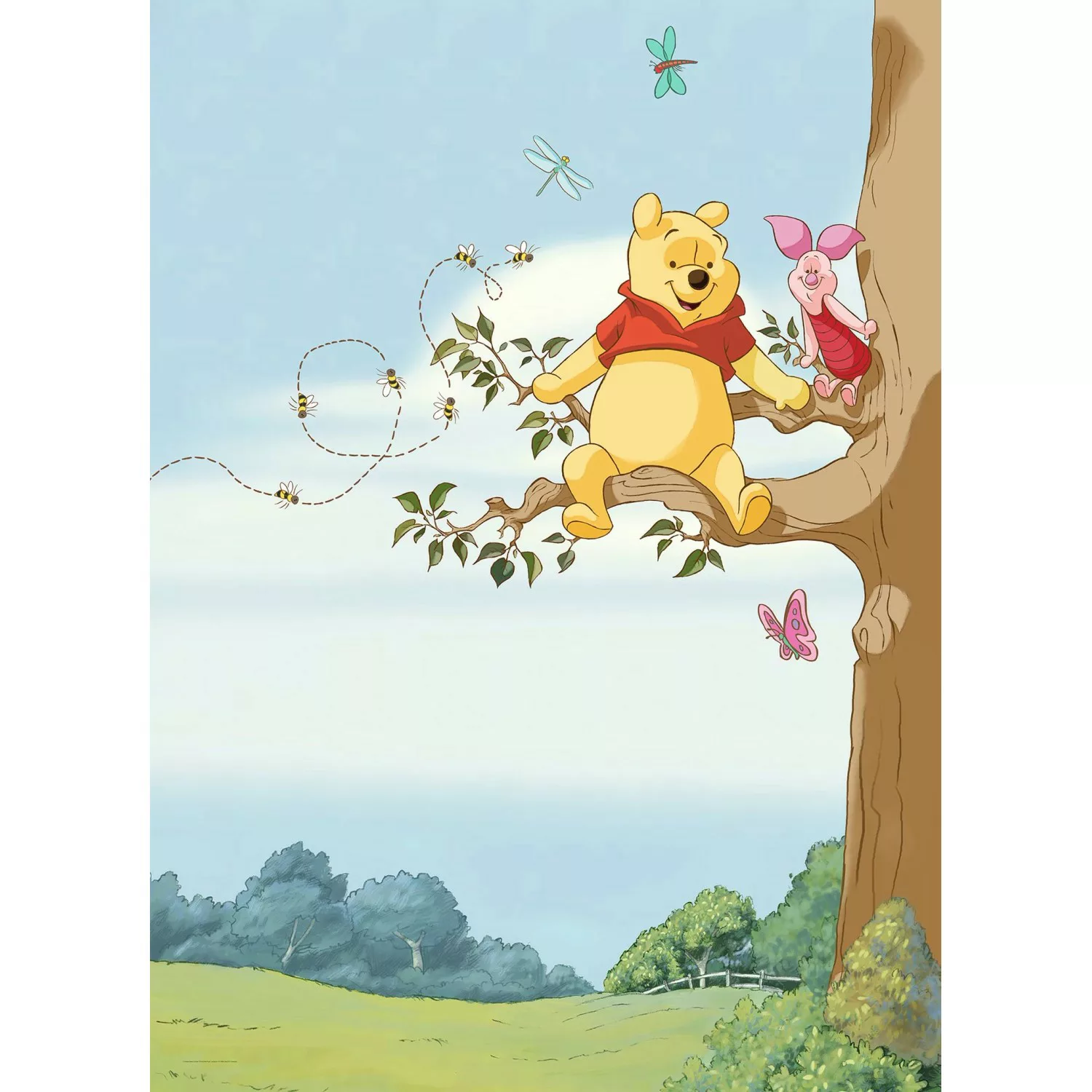 Disney Fototapete Pu Der Bär Multicolor 184 x 254 cm 611075 günstig online kaufen