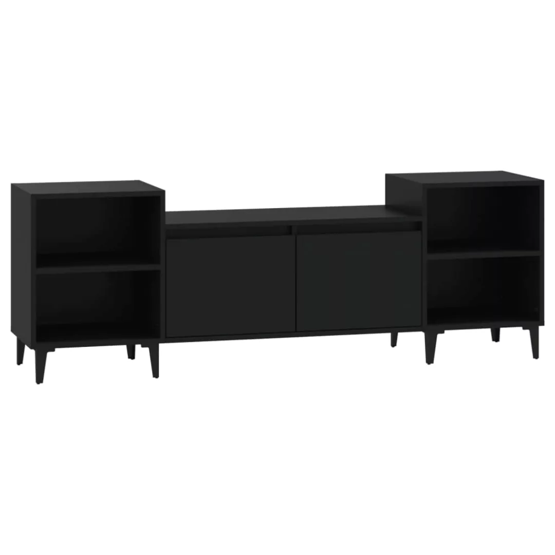 Vidaxl Tv-schrank Schwarz 160x35x55 Cm Holzwerkstoff günstig online kaufen