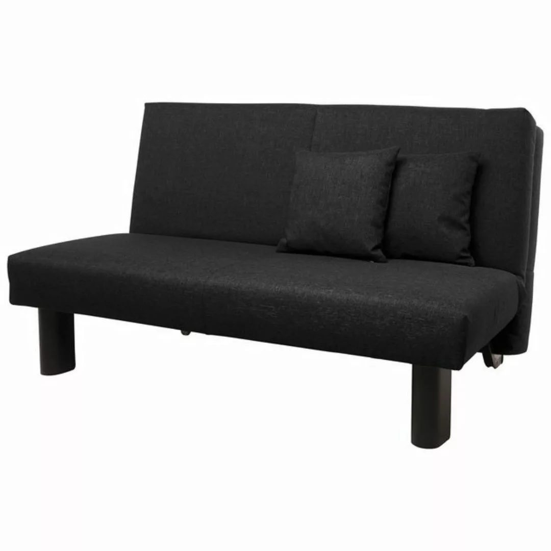 58 aufm Kessel Sofa Kalomira Bezug Flachgewebe Metall schwarz / schwarz 215 günstig online kaufen