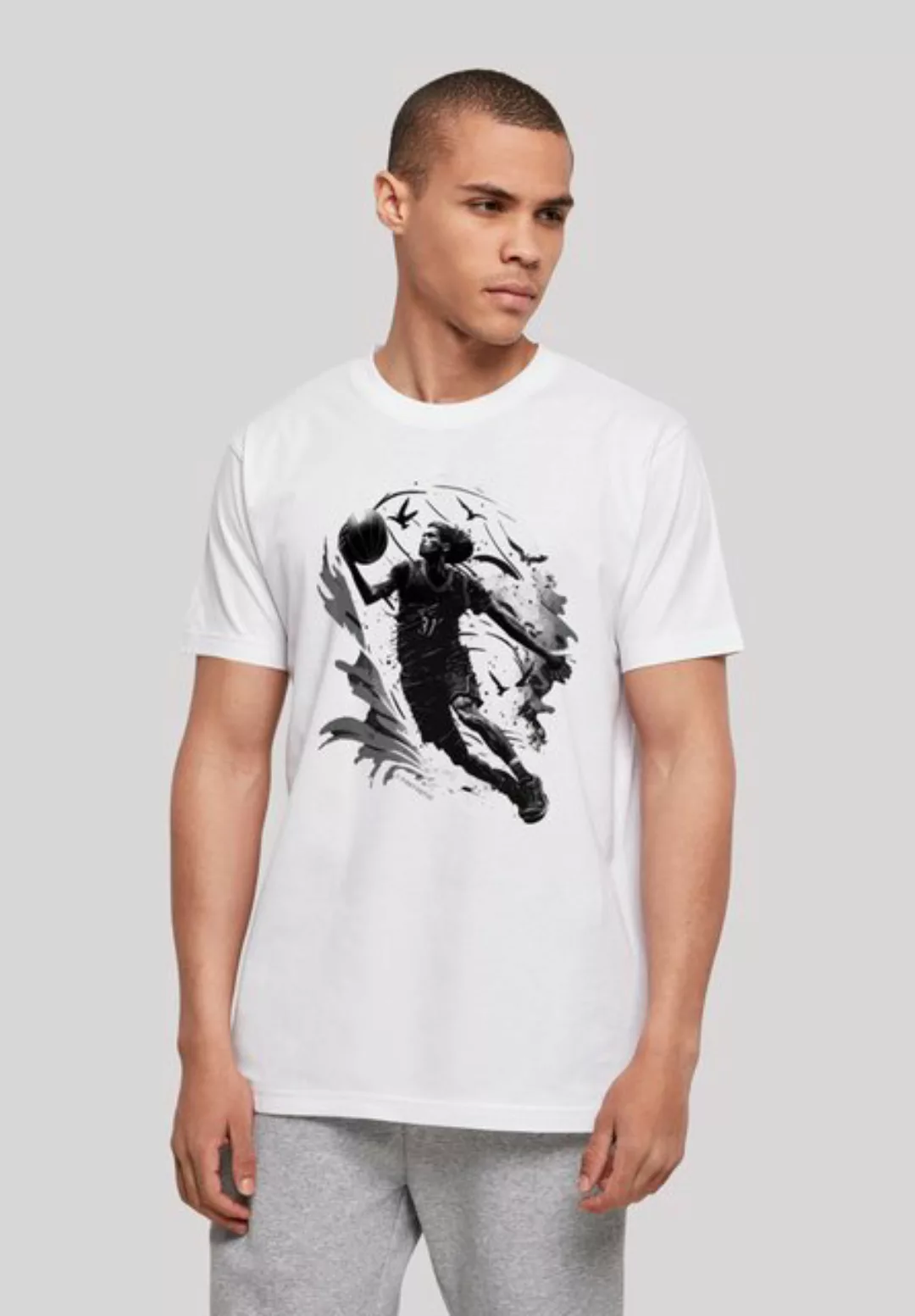 F4NT4STIC T-Shirt Basketball Spieler Print günstig online kaufen