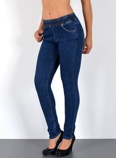 ESRA Skinny-fit-Jeans J291 Damen Skinny Jeans High Waist mit elastischem Gu günstig online kaufen