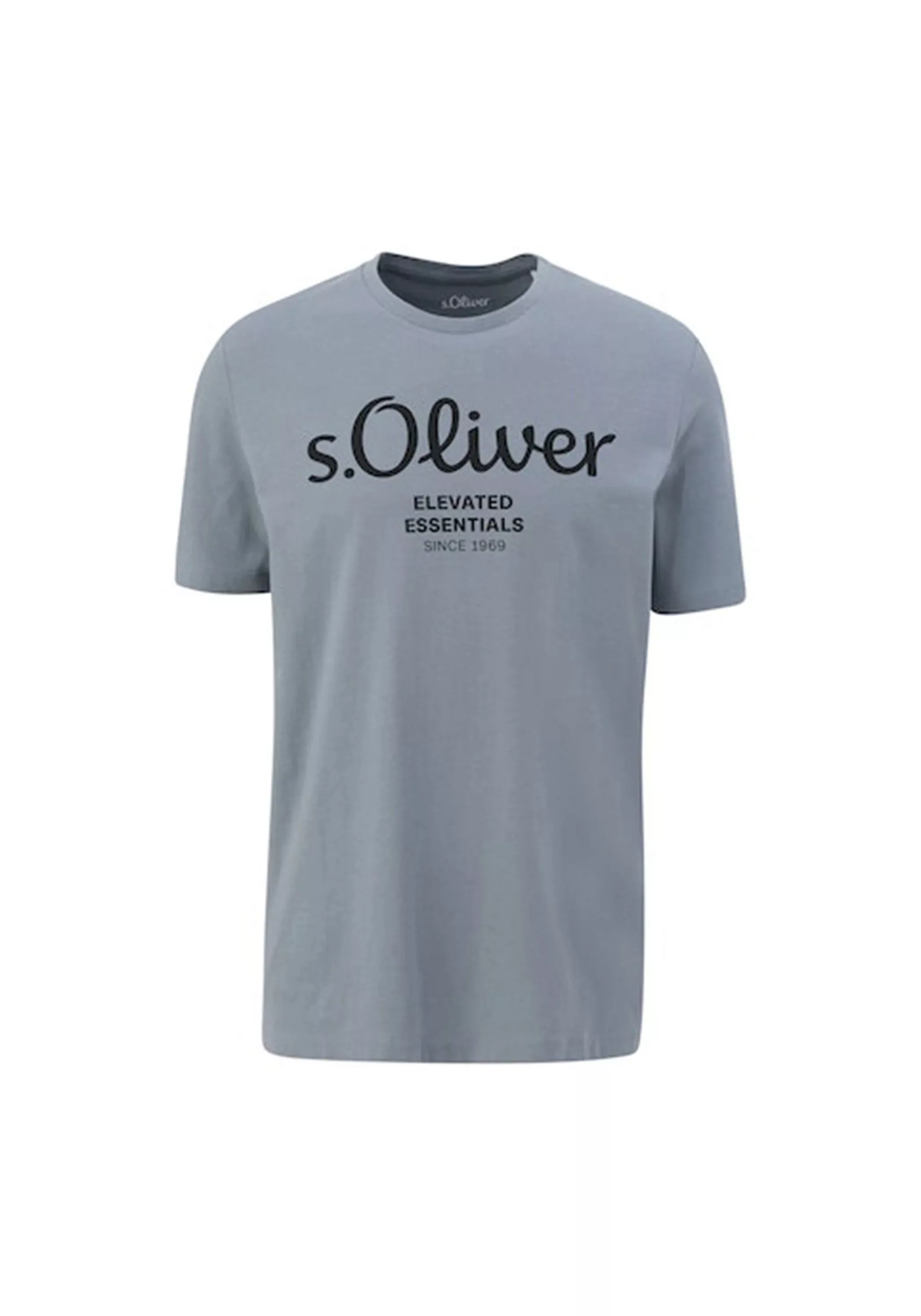 s.Oliver Kurzarmshirt T-Shirt mit Logo-Print günstig online kaufen