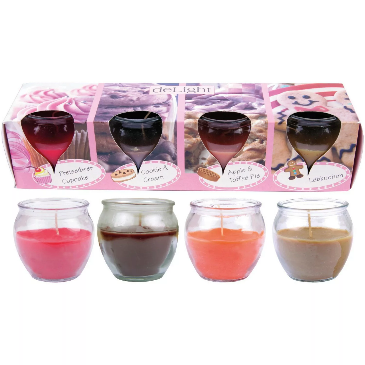 HS Candle Duftkerzen Selection 4 Kerzen Mix Bakery Selection günstig online kaufen