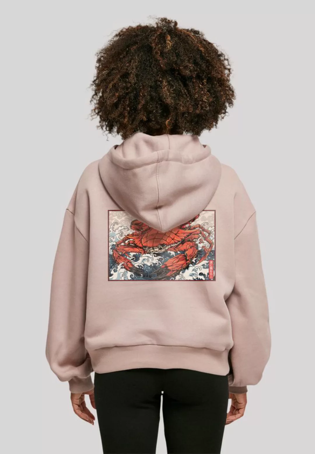 F4NT4STIC Kapuzenpullover "Crab Kanji Japan", Print günstig online kaufen