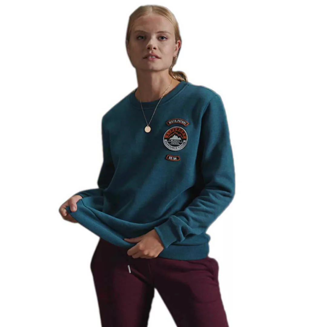 Superdry Standard Patch Sweatshirt XL Denim Marl günstig online kaufen