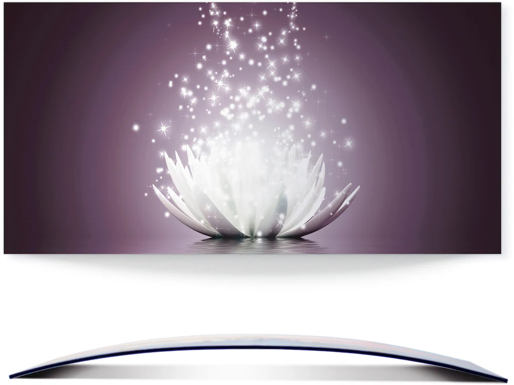 Artland Wandbild "Magie der Lotus-Blume", Blumen, (1 St.), 3D Optik gebogen günstig online kaufen