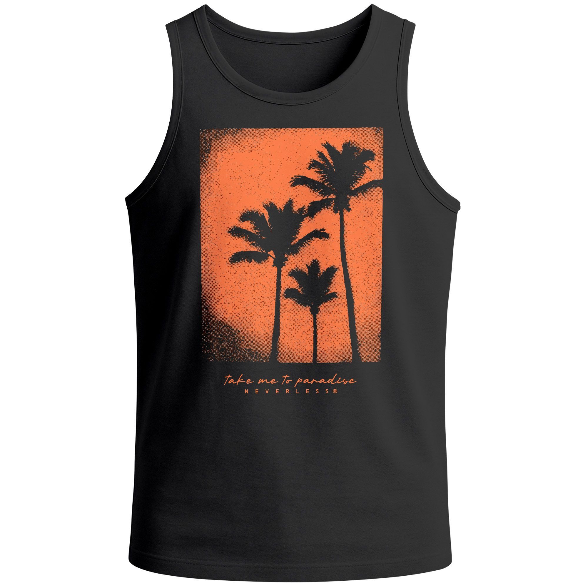 Neverless Tanktop Herren Tank-Top Palmen Fotoprint günstig online kaufen