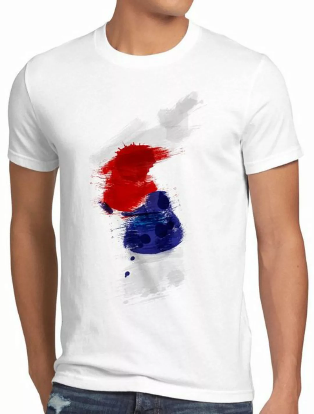 style3 Print-Shirt Herren T-Shirt Flagge Korea Fußball Sport Hangug WM EM F günstig online kaufen
