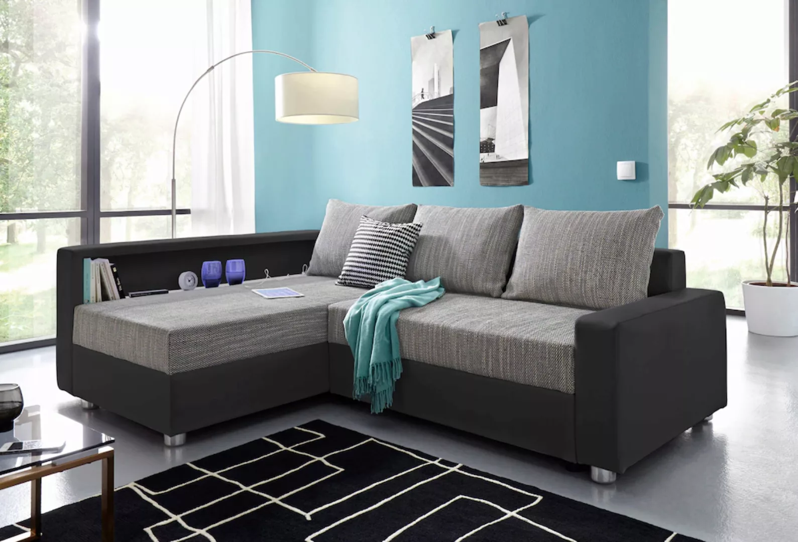 COLLECTION AB Ecksofa "Relax L-Form", inklusive Bettfunktion, Federkern, wa günstig online kaufen