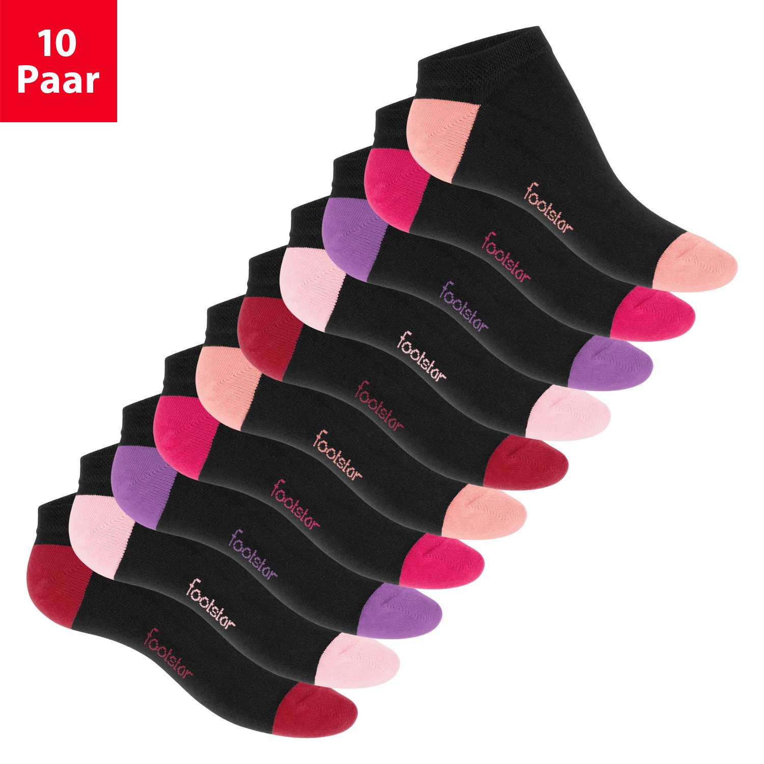 Footstar Sneakersocken 10 Paar Sneaker Socken günstig online kaufen