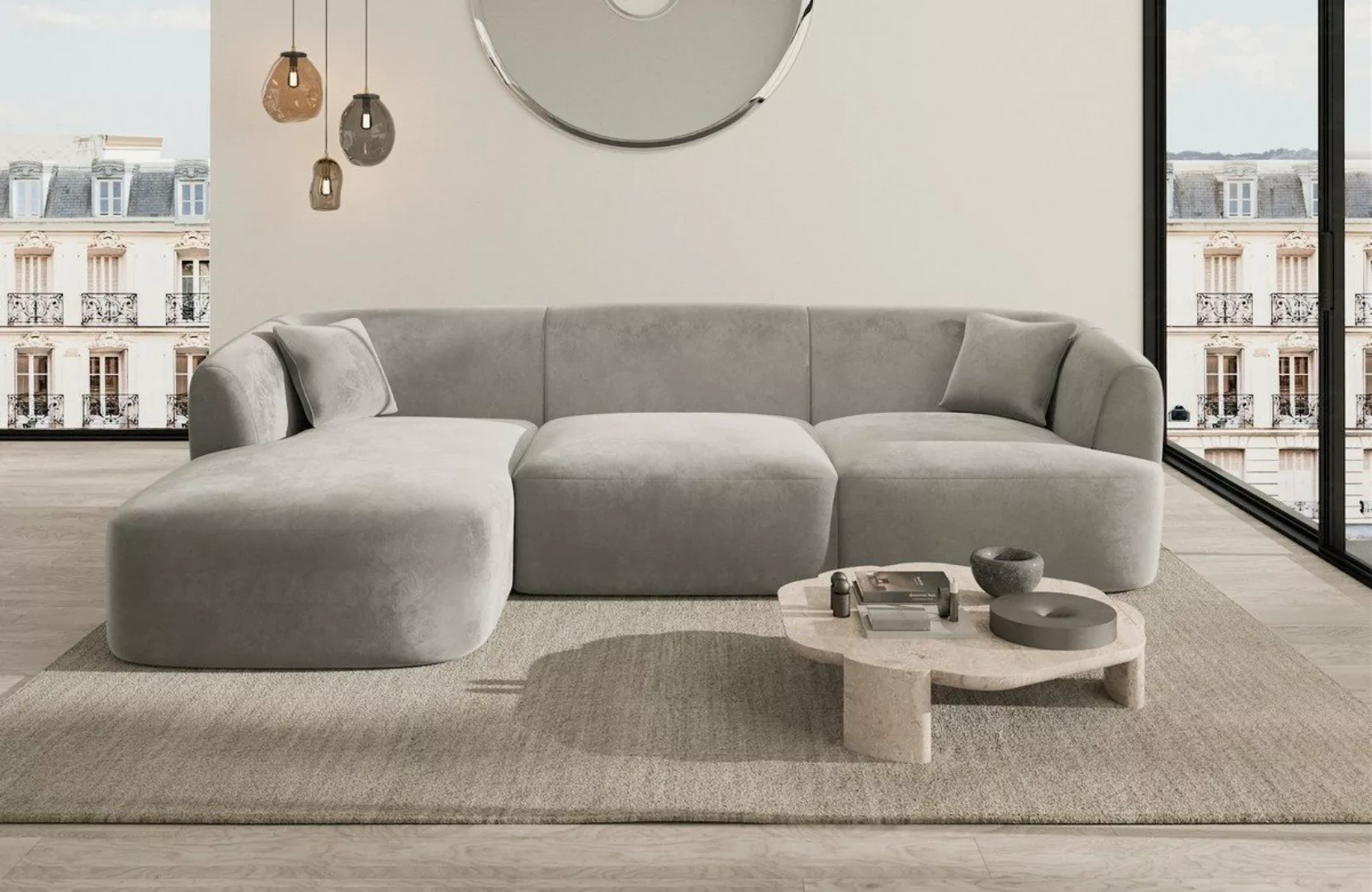 Sofa Dreams Ecksofa Polster Couch Ecksofa Stoffsofa Tabarca L Form kurz Sto günstig online kaufen