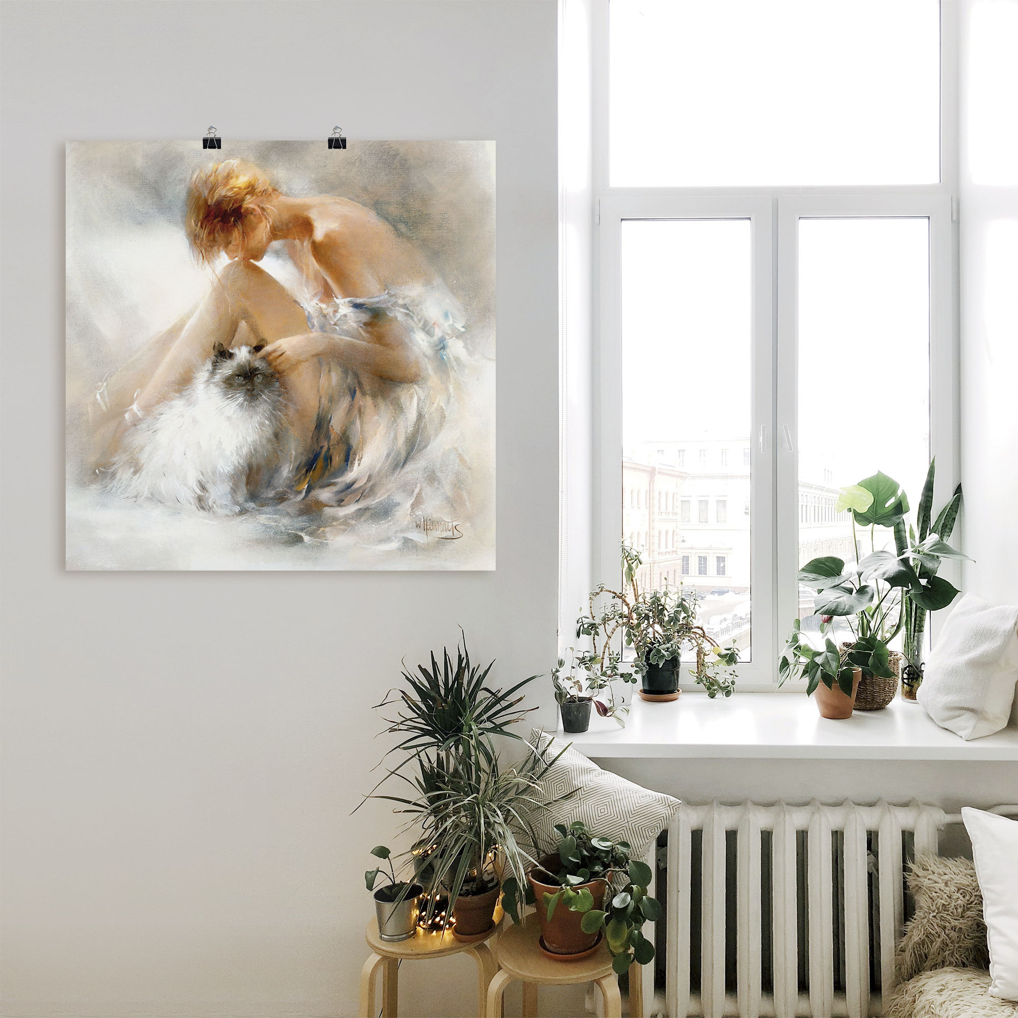 Artland Wandbild "Verlangen", Frau, (1 St.), als Leinwandbild, Poster, Wand günstig online kaufen