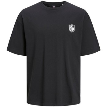 Jack & Jones  T-Shirts & Poloshirts 12206810 NFL LOGO TEE-BLACK LOOSE FIT günstig online kaufen