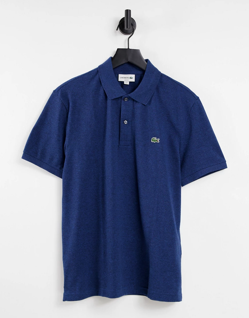 Lacoste – Polohemd mit Logo-Blau günstig online kaufen