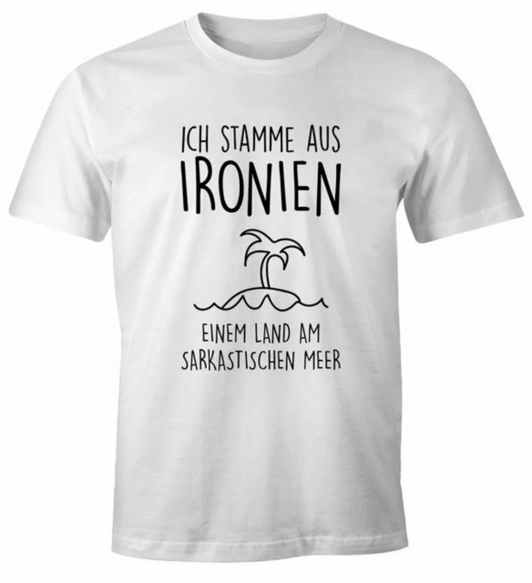 MoonWorks Print-Shirt Herren T-Shirt Ich stamme aus Ironien einem Land am s günstig online kaufen