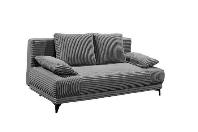 Black Red White Schlafsofa Liegefläche 157x202cm, in Cord anthrazit - 211x9 günstig online kaufen