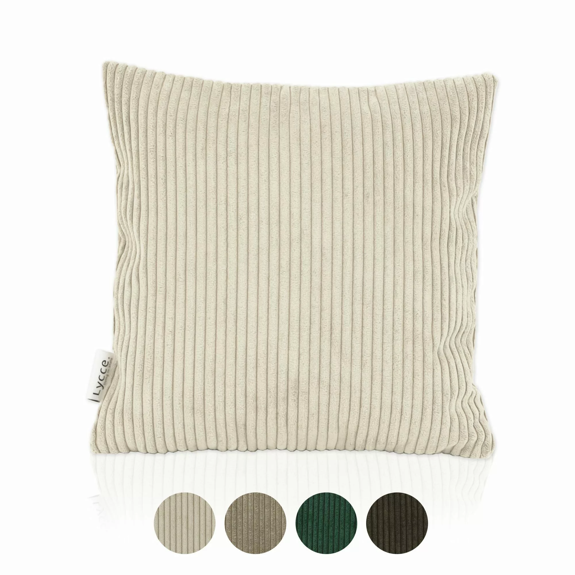 Lycce Dekokissen Kissenbezug aus trendigem Cordstoff günstig online kaufen