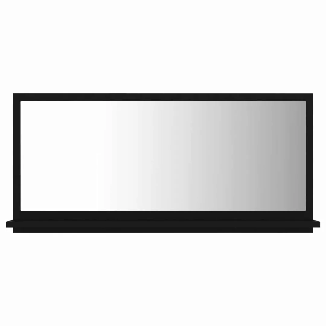 Badspiegel Schwarz 80x10,5x37 Cm Spanplatte günstig online kaufen