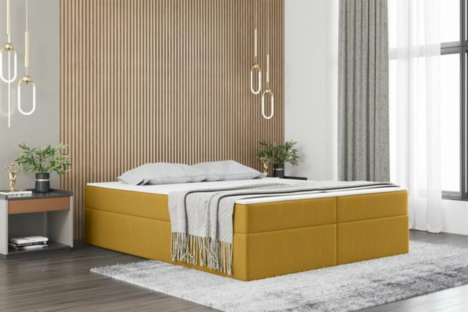 Fun Möbel Boxspringbett Dachschräge-Schlafzimmerbett PRIMA in Stoff Soro (i günstig online kaufen