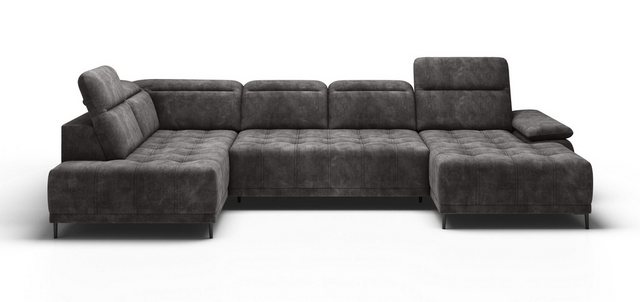 Xlmoebel Ecksofa Ecksofa mit Schlaffunktion aus Stoff, Sofa mit Lederbezug, günstig online kaufen