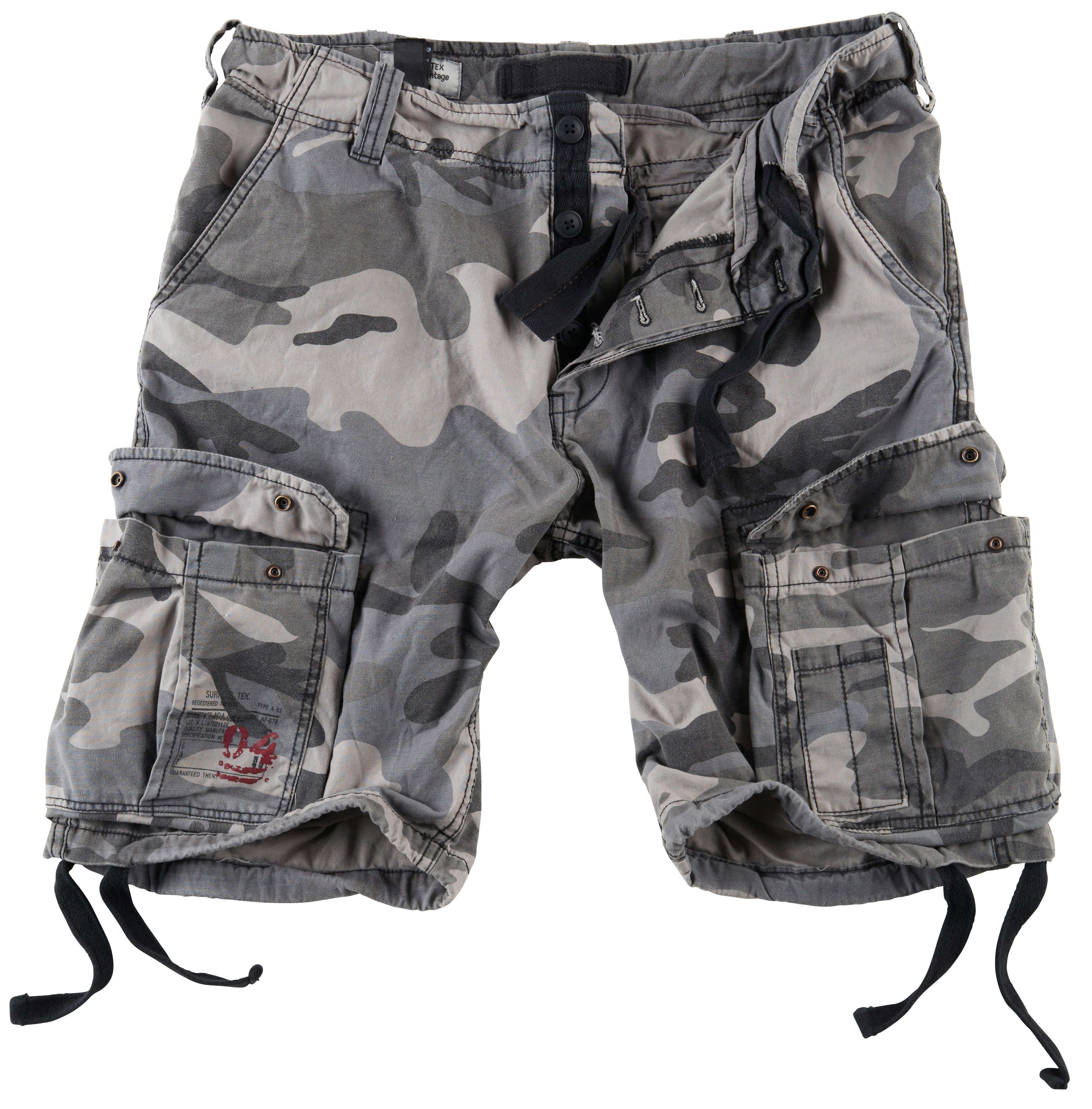 SURPLUS Cargoshorts AIRBORNE Vintage Cargoshort nightcamo günstig online kaufen