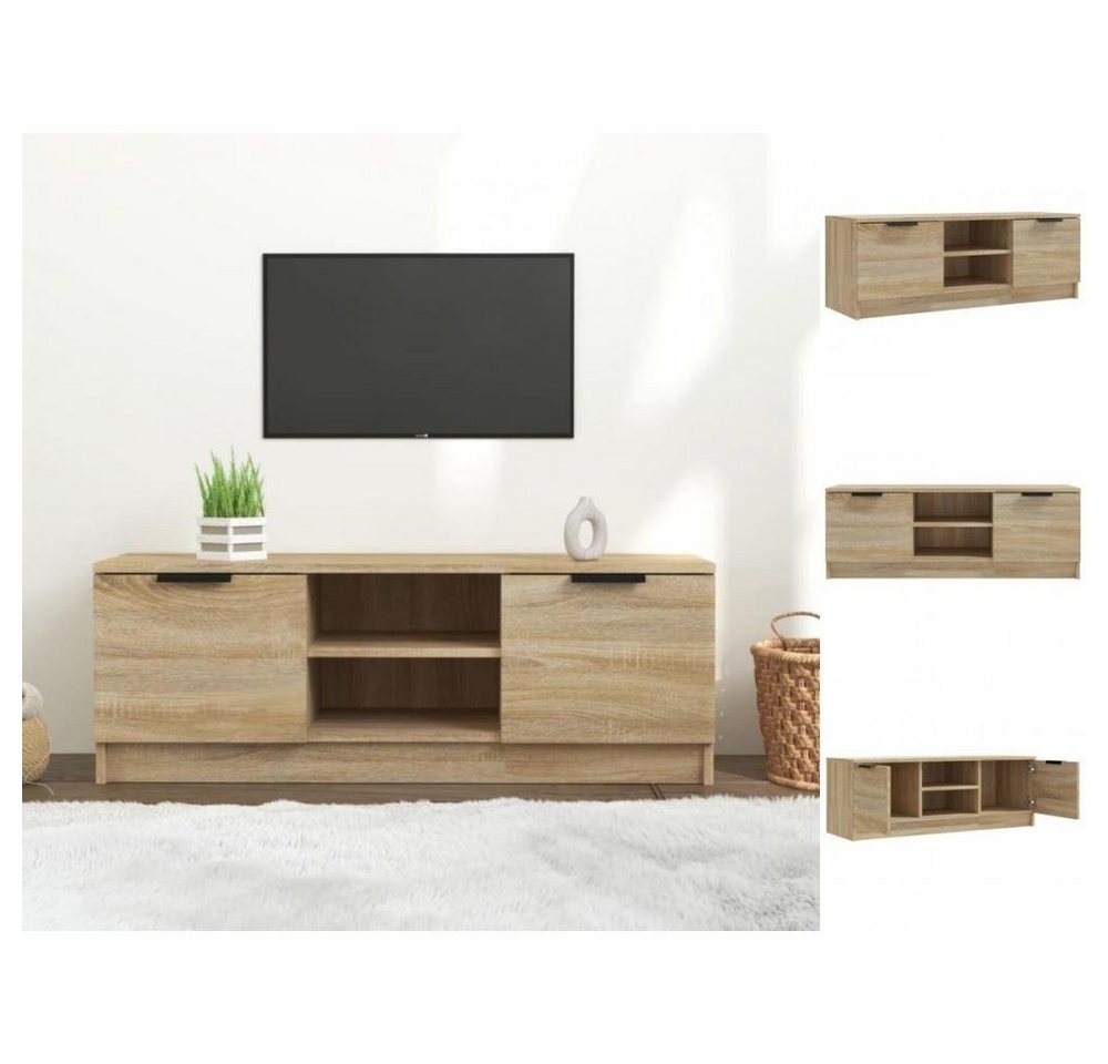 vidaXL TV-Schrank TV-Schrank Sonoma-Eiche 102x35x36,5 cm Spanplatte Lowboar günstig online kaufen