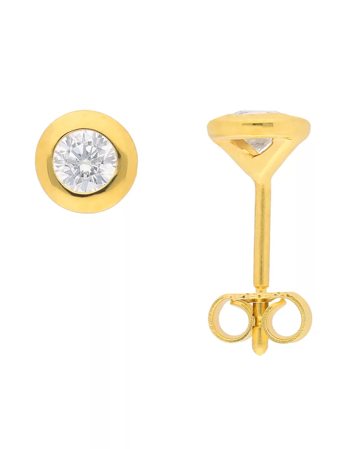 Adelia´s Paar Ohrhänger "333 Gold Ohrringe Ohrstecker", mit Zirkonia Goldsc günstig online kaufen