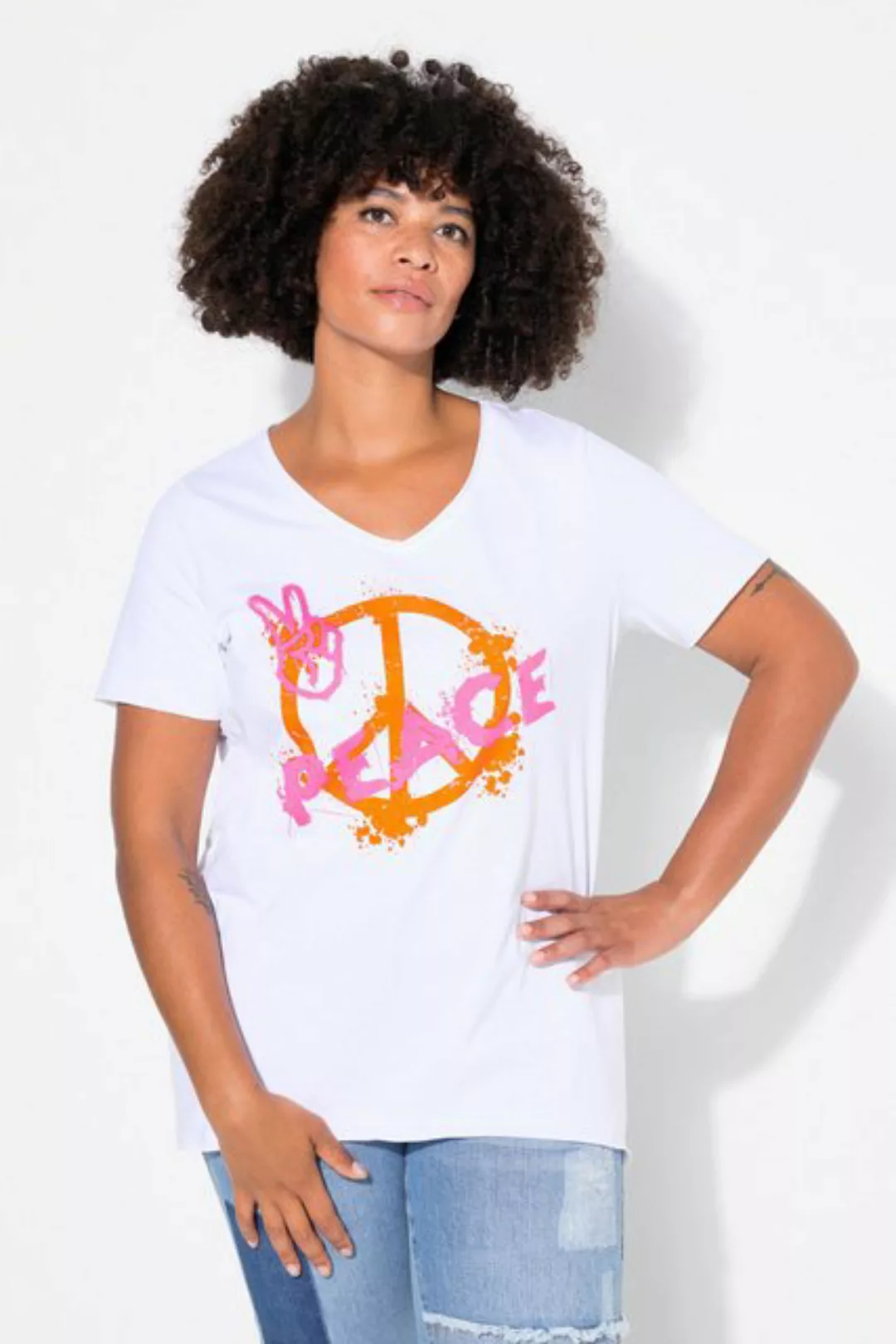 Angel of Style T-Shirt T-Shirt A-Linie PEACE-Motiv günstig online kaufen