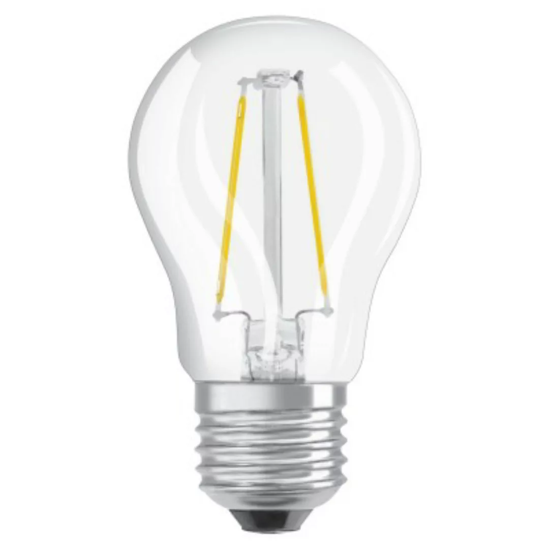 Osram LED Lampe ersetzt 25W E27 Tropfen - P45 in Transparent 2,5W 250lm 400 günstig online kaufen