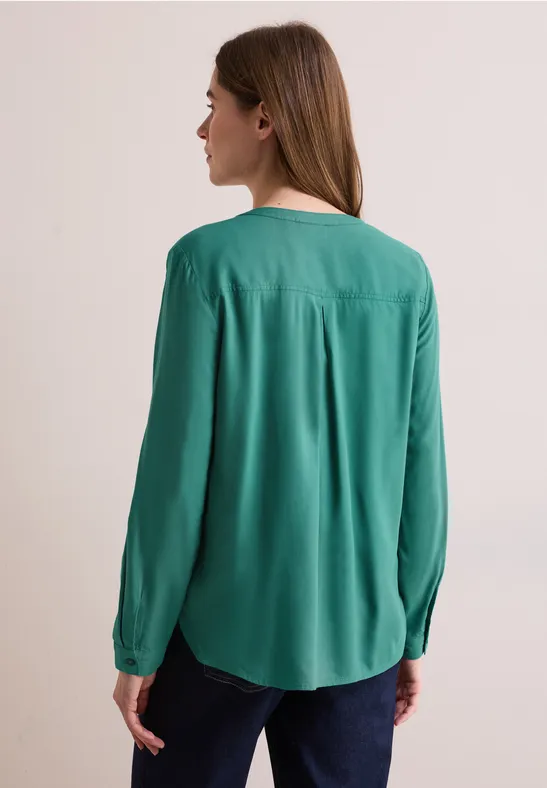 Bluse in Unifarbe günstig online kaufen