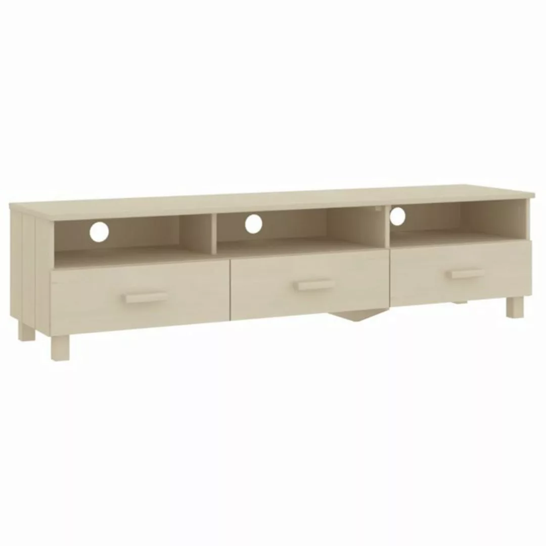 furnicato TV-Schrank HAMAR Honigbraun 158x40x40 cm Massivholz Kiefer günstig online kaufen