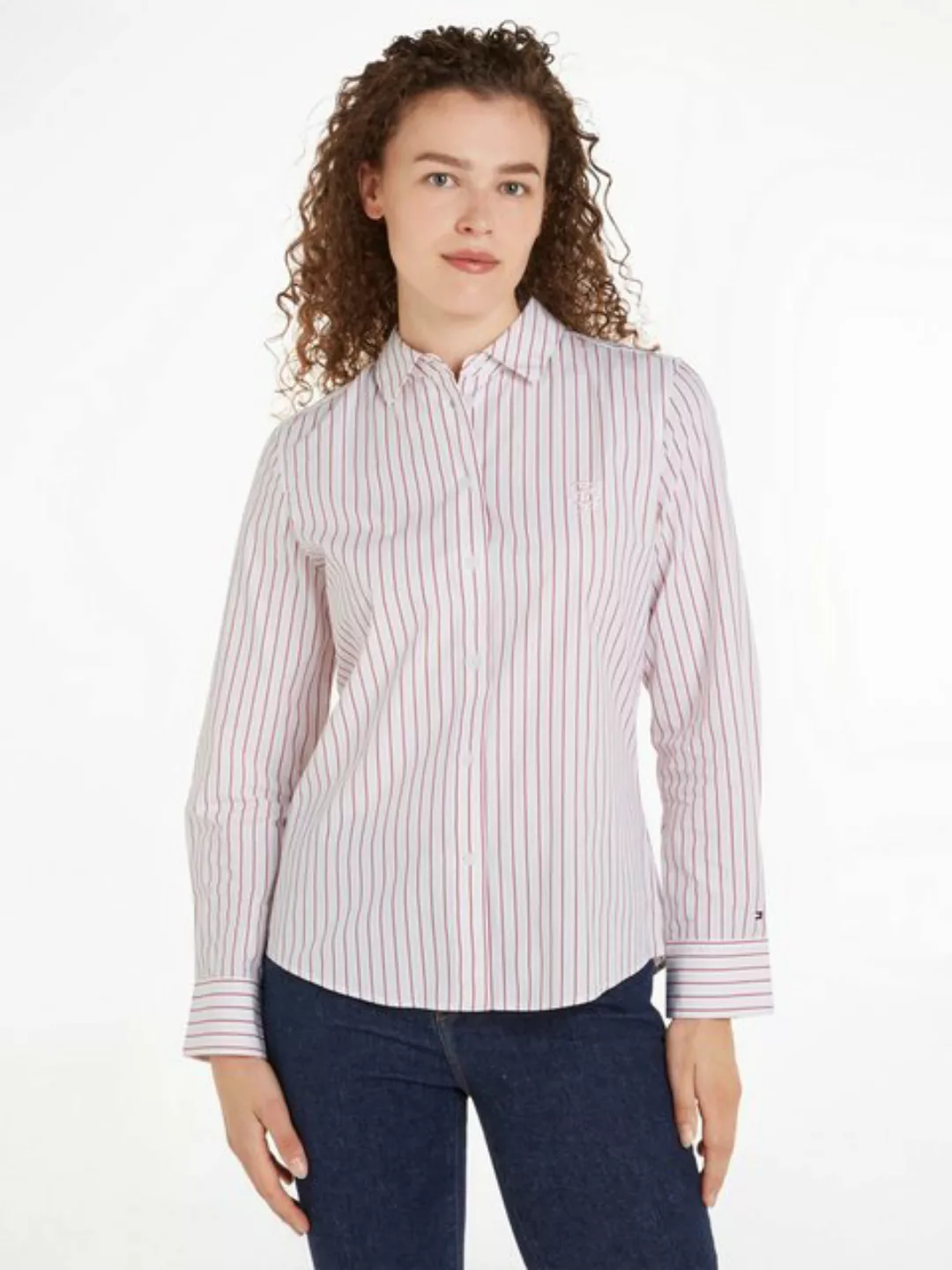 Tommy Hilfiger Hemdbluse "STRIPE REGULAR SHIRT", mit Streifendessin günstig online kaufen