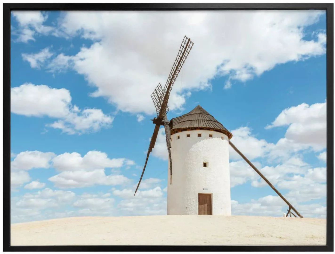 Wall-Art Poster "Windmühlen Don Quijote Spanien", Gebäude, (1 St.), Poster günstig online kaufen