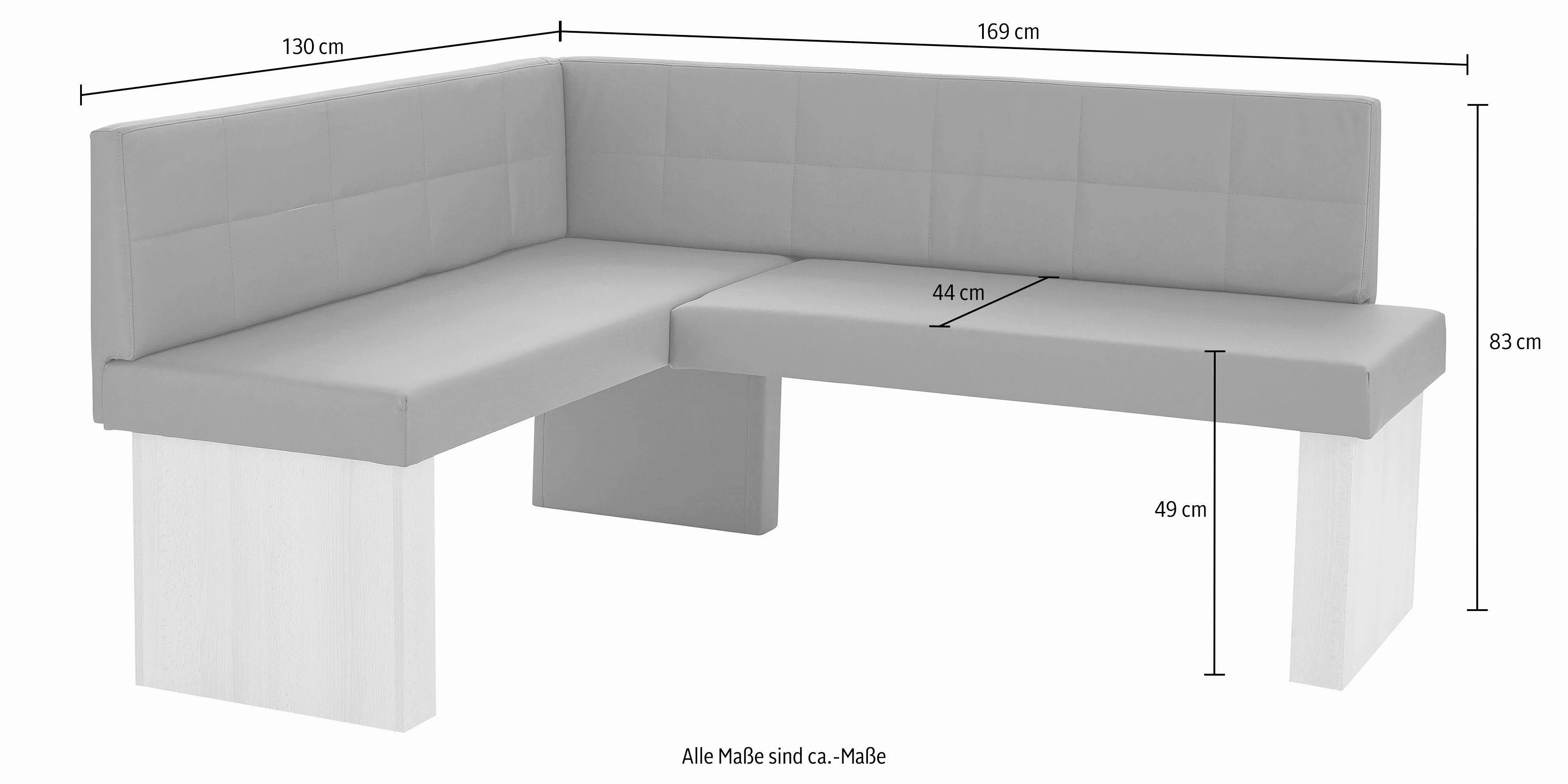 massivline&more Eckbank "Anna 2", Breite 169 cm günstig online kaufen