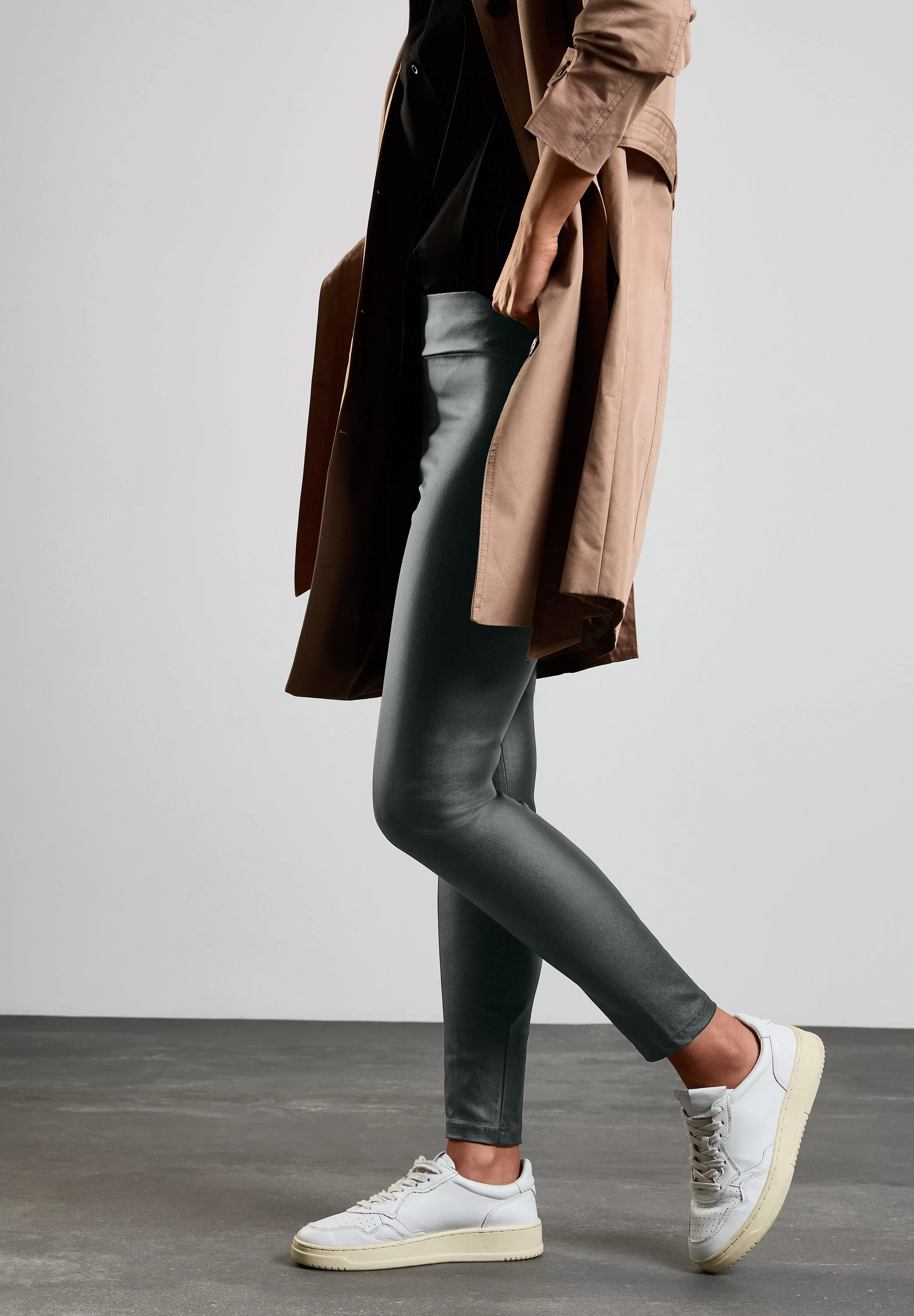 STREET ONE Leggings im elastischen Materialmix günstig online kaufen