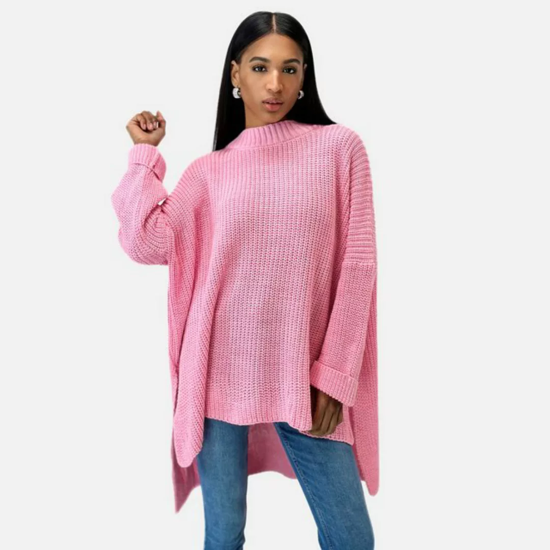 Elara Strickpullover Elara Damen Strickpullover Runderkragen (1-tlg) günstig online kaufen