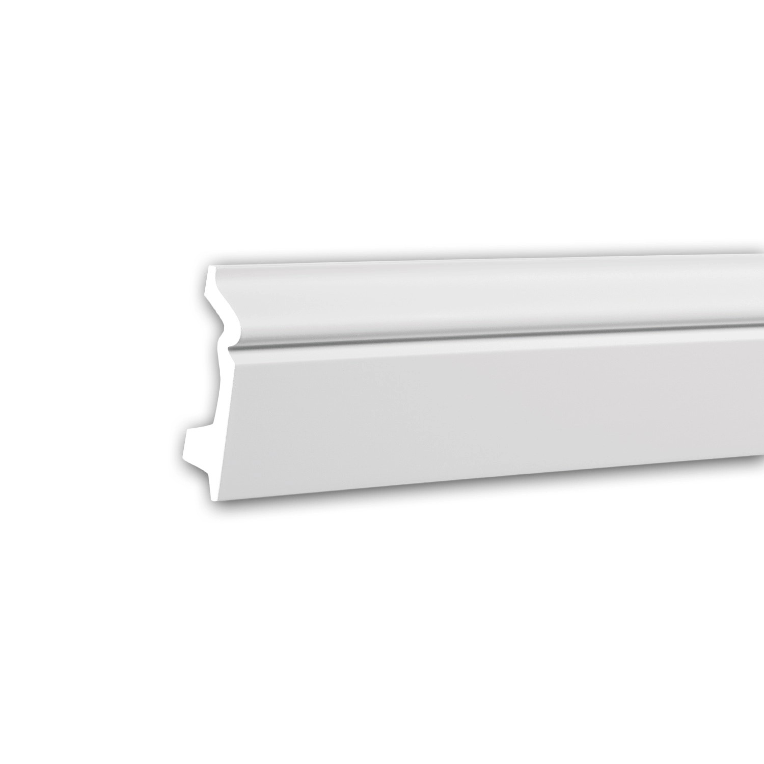 PROFHOME 153107 Sockelleiste Fußleiste Stuckleiste aus Polyurethan 2 m 200 günstig online kaufen