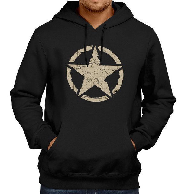 GASOLINE BANDIT® Kapuzensweatshirt Hoodie für den US-Army Fan: Vintage Star günstig online kaufen