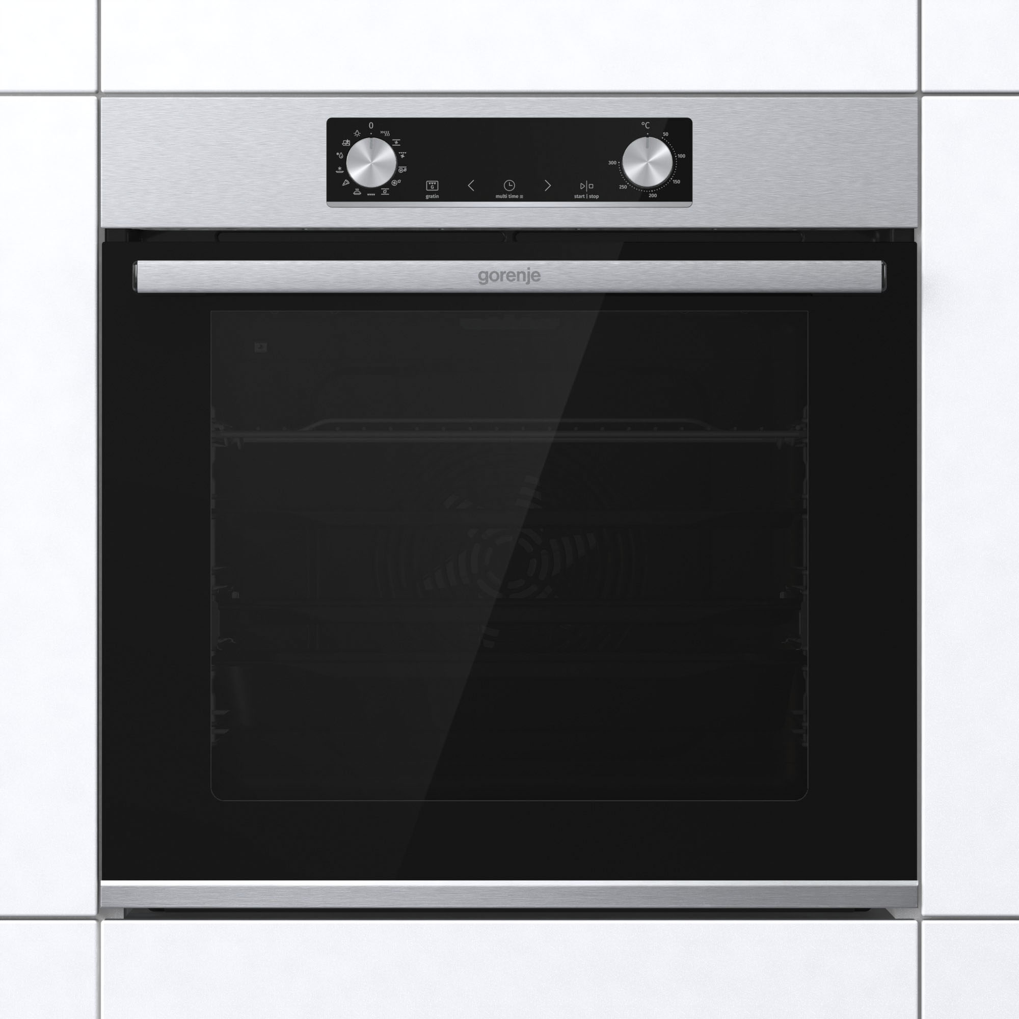 GORENJE Pyrolyse Backofen »BPS6737E14X«, mit 1-fach-Teleskopauszug, Pyrolys günstig online kaufen