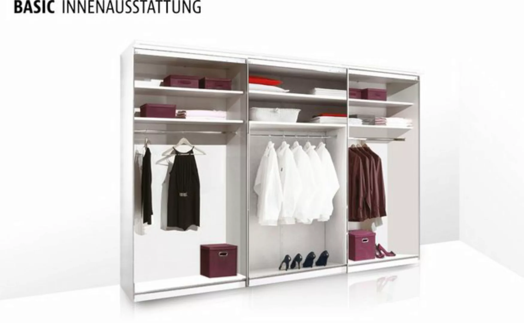 STAUD Schwebetürenschrank Includo Glas, Made in Germany günstig online kaufen